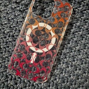 16 Pro Max Case Coach Red and Orange Nautical Phone Case